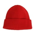 thumbnail image 4 of Beanie for Toddler Boys Girls Kids Outdoor Causal Winter Hat Ribbed Knit Winter Warm Cap Baby Cuffed Caps, 4 of 6
