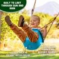 thumbnail image 5 of Acorn Adventures Toddler Swing Seat – Baby Bucket Swing for Outdoor Backyard & Porch, Adjustable Ropes, Easy Install, Weather-Resistant HDPE - Blue, 5 of 7