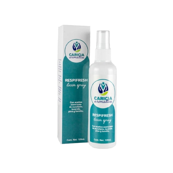 Caricia Aromática Mezcla de aceite puro Locion spray respifresh 120ml