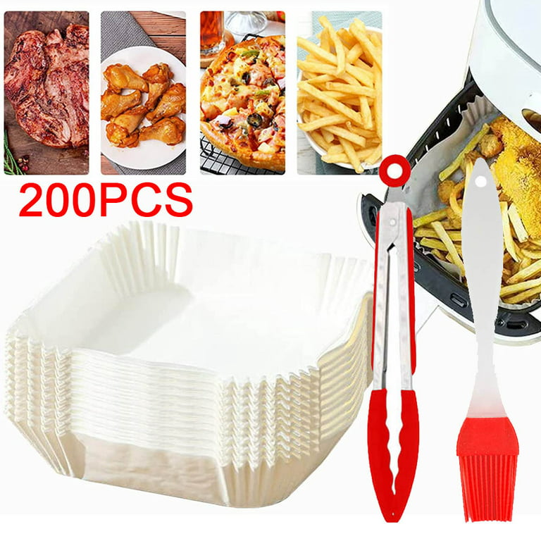 Air Fryer Disposable Paper Liner Square 9 Inch, 125 Pcs Large Square Air  Fryer Paper Liners For 6-10qt Air Fryer
