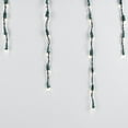 thumbnail image 2 of Novelty Lights 6 Foot Clear Outdoor Christmas Icicle Light Set, Green Wire, Long Drop, 100 Light, 2 of 4