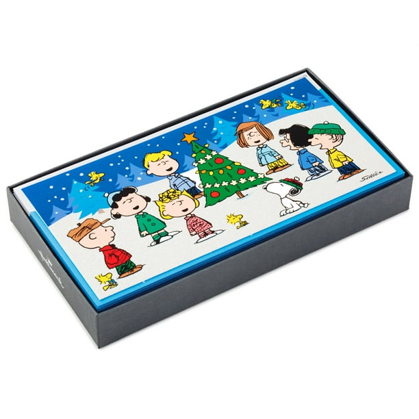 Hallmark Christmas Boxed Cards Peanuts Gang 16 Cards And 17 Envelopes