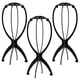 thumbnail image 1 of M 3 soportes para peluca, soporte plegable para peluca, 14 pulgadas (negro), 1 of 4