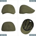thumbnail image 3 of Newsboy Cap for Men 100% Cotton Mens Flat Hats Newsies Hat Classic Irish Gatsby Ivy Cabbie Golf Hats 1pcs, 3 of 6