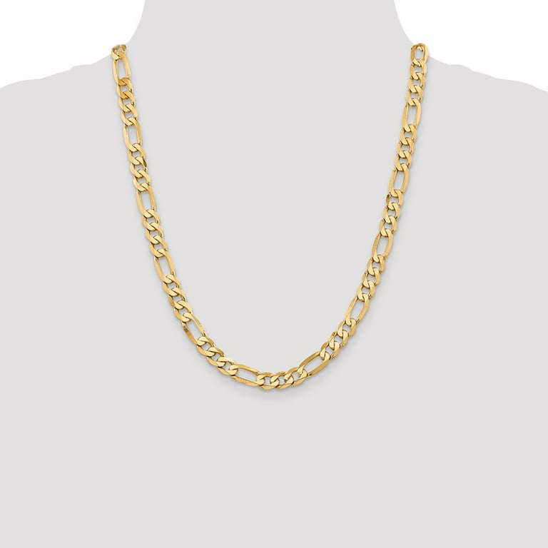 20 inch solid cheap gold figaro chain