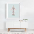 thumbnail image 2 of Art Deco mermaid scale dress - Illustration Art Deco Fashion Vintage Geometric Pattern Minimalist Retro White Framed Wall Art Print 12 x 16 inches, 2 of 3