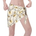 thumbnail image 3 of Disketp Different Butterflys Women Swimsuit Cover Up Short Chiffon Summer Beach Sarong Bikini Wrap Skirt Bathing Suit, 3 of 7