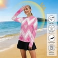 thumbnail image 5 of FORMRS Womens Long Sleeve Shirts UPF 50+ Sun Protection Quick Dry Fishing Hiking Tops, Size S-2XL, Heart Geometric, 5 of 8