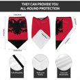 thumbnail image 4 of Albania Flag Neck Gaiter Balaclava Face Scarf Mask Quick-Dry Half Masks For Women Men Sun Protection Breathable Dustproof, 4 of 7