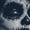 Navy Blue, variant on Web Sugar Skull Women's Tank Top Black White Monochrome Gothic Beauty Elegant Day of the Dead Dia de Los Muertos