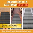 thumbnail image 5 of Ottomanson Outdoor Rubber Stair Treads 10" x 30" (5 Pack) – Non-Slip Stair Mats, Black Coin, 5 of 8