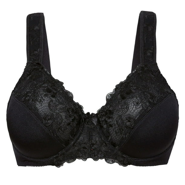 Women's Sexy Lace Embroidered Bras Full Coverage Unlined Underwire Plus  Size Bra 32G - Walmart Business Supplies