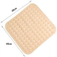 thumbnail image 5 of Shower mat small 48 x 48 cm, non-slip shower mat, square shower mats, non-slip shower, non-slip shower mat, non-slip shower tray insert with non-slip massage ball for bathtub, 5 of 5