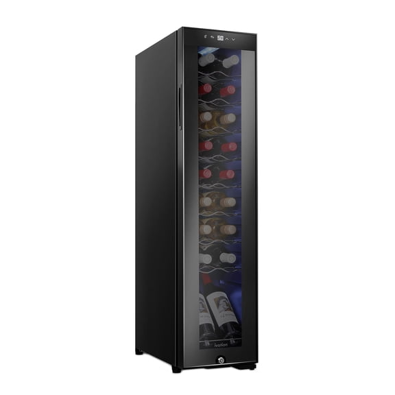 Refrigerador de vino Ivation para 18 botellas con cierre, 41L-18L