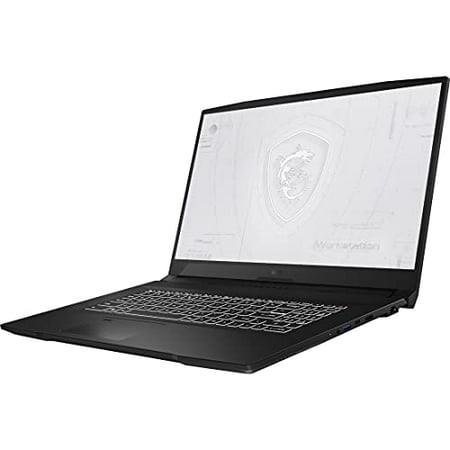 MSI WF76 Workstation Laptop: 17.3" 144Hz FHD 1080p, Intel Core i7-11800H, NVIDIA Quadro T1200, 16GB, 512GB SSD, Type C, WiFi 6, TPM2.0 Fingerprint, Win10 PRO, Black (11UI-400)
