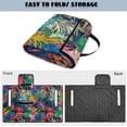 thumbnail image 5 of COEQINE Golf Cart Seat Cover Towel with Foldable Design and Carry Handle, Universal 51.2"x30.3", Comfort Quilted Polyester, 4 Front Pockets, Easy to Clean, Colorful Tropical Leaf, 5 of 8