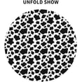 thumbnail image 6 of Black&White Cow Print Round Tablecloth Cow Print Tablecloth 60 Inch Waterproof Animal Tablecloth for Party Picnic Tabletop Dining Room Indoor and Outdoor Dining Decorative Patio, 6 of 6