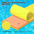 thumbnail image 6 of MADOG 18x6FT Floating Water Mat, 3-Layer Tear-Resistant XPE Foam Water Floating Pad, Giant Lake Mat Lily Pad for Recreation Pool River Ocean Outdoor Water Activities, Yellow, 6 of 9