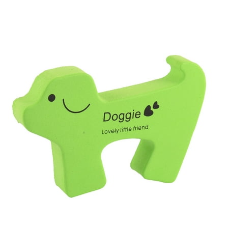 - Cartoon Dog Shape Finger Protector Door Stopper Lock Guard Green