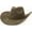 Army Green, variant on Big Wide Brim Cowboy Hat for Women Men Suede Western Cowgirl Hats Large Panama Rancher Hat
