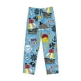 thumbnail image 4 of Sigee Pirate Marine Animals Print Men's Pajama Pants - Soft Lounge Sleep Bottoms with Elastic Waistband and Pockets-XX-Large, 4 of 9