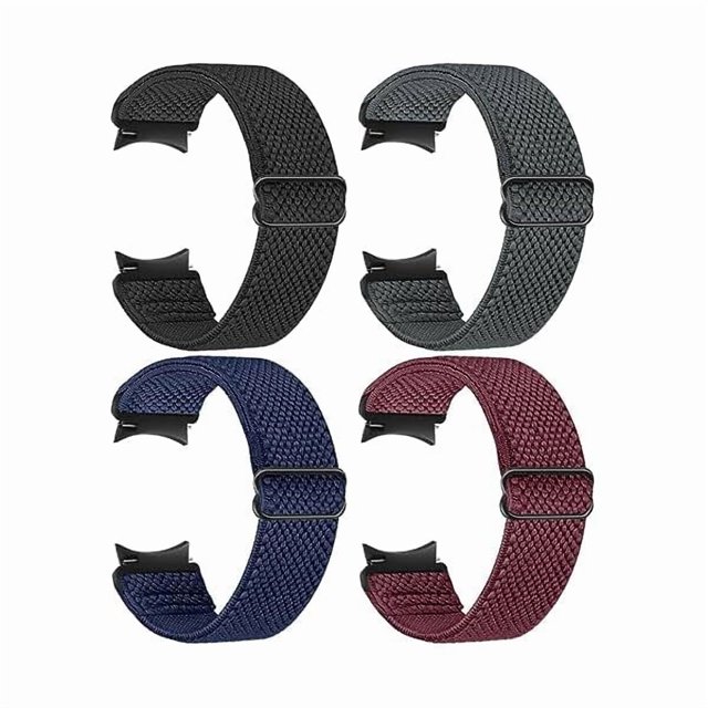 Chenchen Elastic Watch Straps Compatible with Samsung Galaxy Watch - 7/6/5/4/FE 40mm/44mm, 6 Classic 43mm/47mm, 5 Pro 45mm, 4 Classic 42mm/46mm - Stretch Nylon Solo Loop Unisex