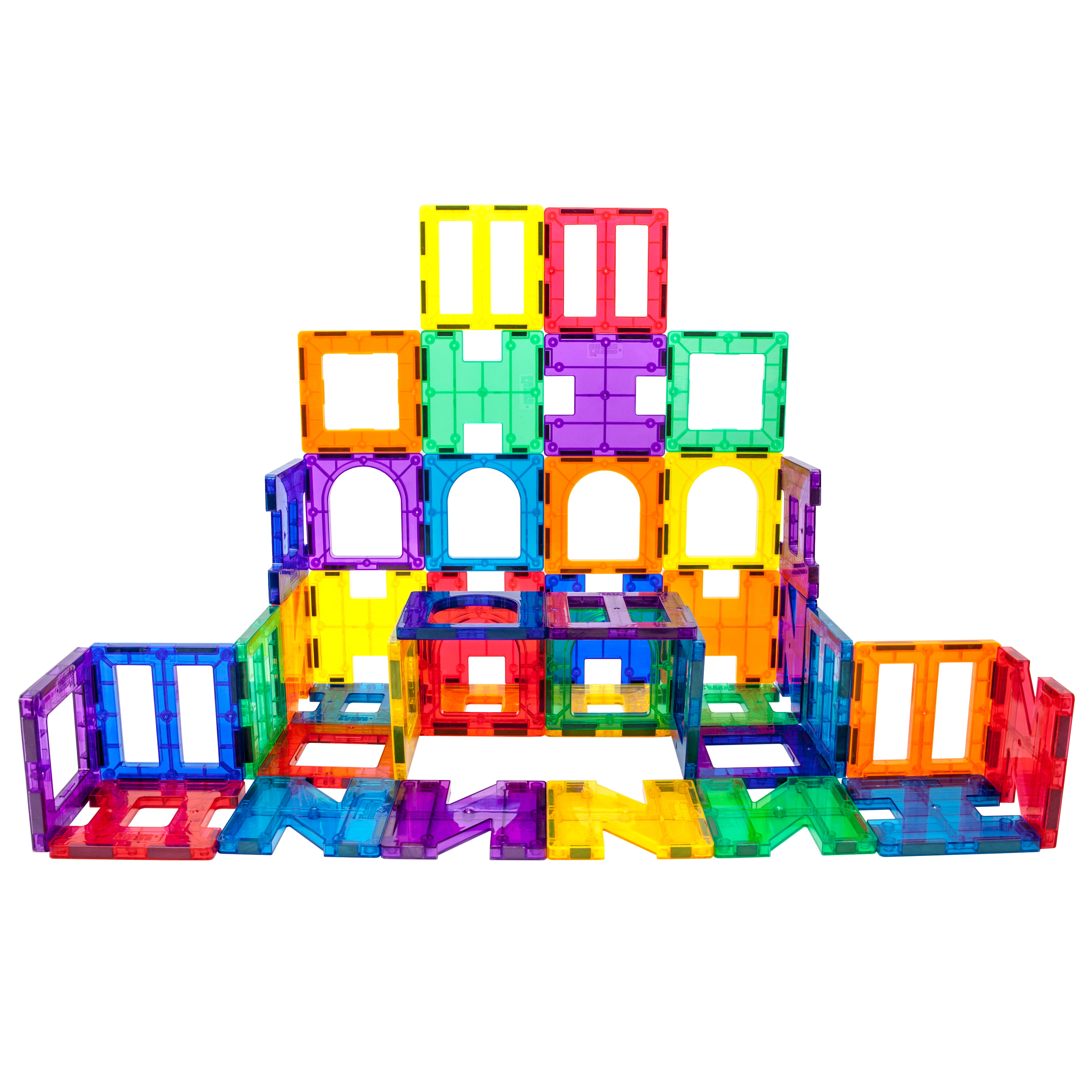 Magnetic playmags Toddler Learning Toys Set,100 Pcs Hobaby Magnet Blocks Building Tiles 3D Toys for Kids STEM Learning Playset