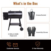Z GRILLS BBQ Master Wood Pellet Grill & Smoker 8 in 1 Grill Auto Temperature Control, 567 sq.in Cooking Area for Outdoor Cooking