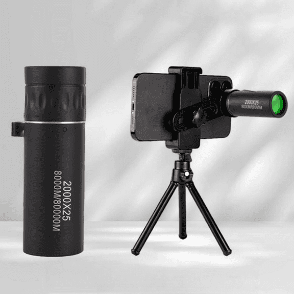 2000x25 Monocular Telescope Mini Portable HD Night Vision Binocular Waterproof Outdoor Camping Climbing Birdwatching Telescopes
