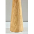 thumbnail image 4 of Adesso Brayden 27" 1-Light Natural Wood Table Lamp with Off-White Boucle Tapered Shade, 4 of 6
