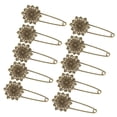 thumbnail image 1 of Pin de aleación retro.,Broches de bricolaje,Pin de aleación retro de bronce,Pasador de aleación en forma de 6 pétalos,Broches de aleación retro,Alfiler de bufanda,Broches retro de, 1 of 9