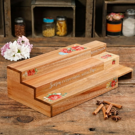The Pioneer Woman Vintage Floral Expandable Spice Rack