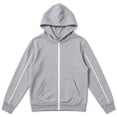 thumbnail image 3 of JZEJING Boys Jackets Solid Color Hooded Coat Long Sleeve Zip up Outerwear with Pocket Fall Clothes, 3 of 5