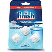 Finish In-Wash Dishwasher Cleaner: Clean Hidden Grease & Grime, 3ct