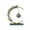 B, variant on DefiDgd Clear Crystal Iron Standing Ornament,Minimalist Modern Ball Abstract Art Decoration Decorative Ornaments for Home Living Room Bedroom Office Decor(A)