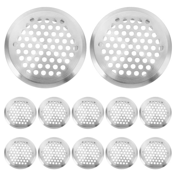 12pcs Closet Air Vent Round Air Vent Metal Furniture Vent Furniture Air Vent Shoe Closet Vent Mesh Round Vents for Cabinet Wardrobe