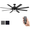 thumbnail image 1 of Honeywell Xerxes 62" Ceiling Fan w/ Remote Control, & Reversible Blades, Black, 1 of 12
