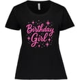 thumbnail image 3 of Inktastic Neon Pink Birthday Girl Party Shirt Women's Plus Size T-Shirt, 3 of 5