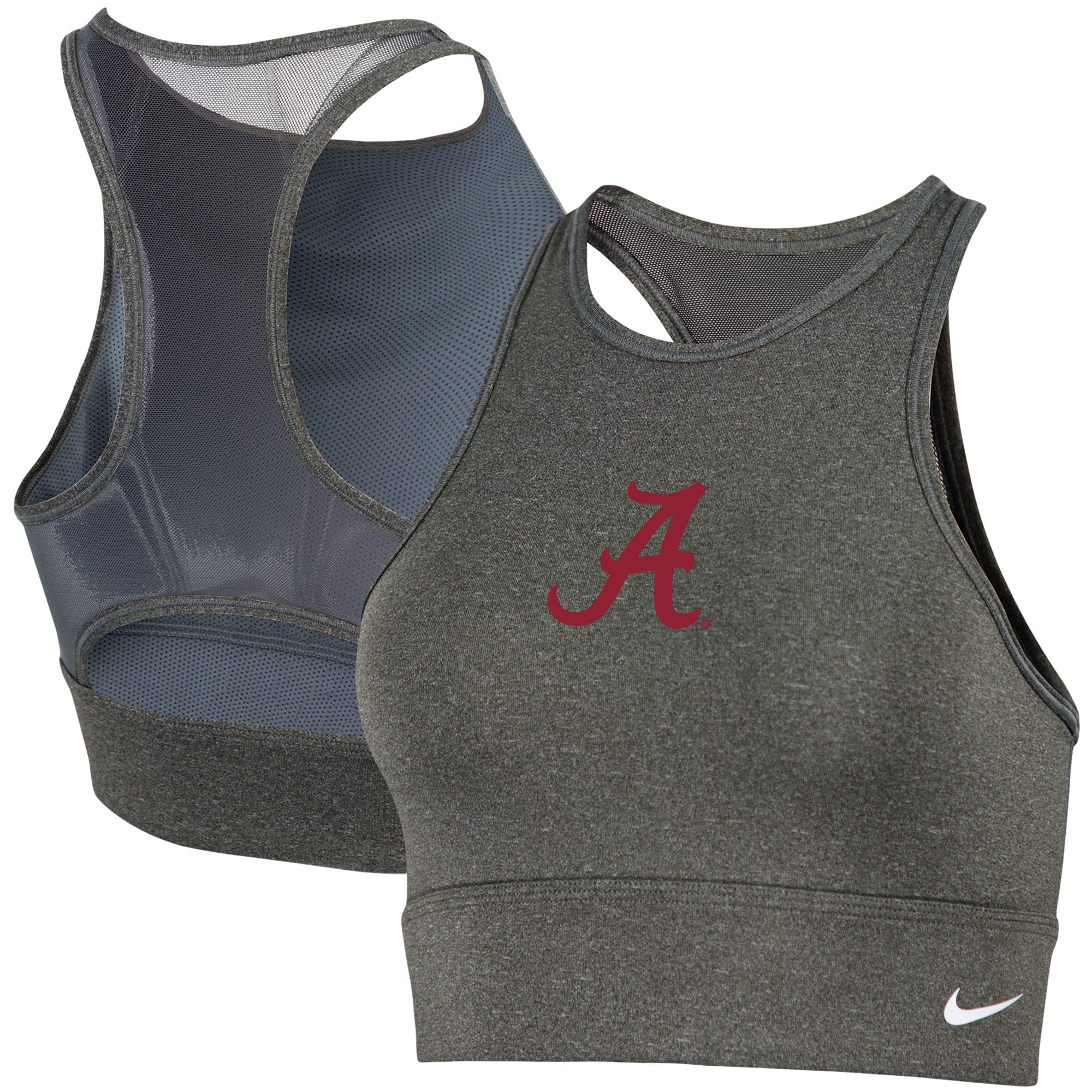 gray nike sports bra