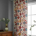 thumbnail image 5 of Nvzi Home Curtains for Bedroom Living Room,Semi-Blackout Country Cotton and linen Vintage Chic Tassels Hollow Window Treatment Rod Pocket Drape（1 Panel，70.8*59in,A71）, 5 of 5