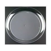 (Price/Case)Clear Ware 9 Inch Dinner Plate Clear 1-250 Each