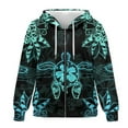 thumbnail image 4 of SCRAWLGOD Sea Turtle Flowers Loose Fit Women's Sweatshirt Hoodie Fashion Drop Shoulder Sweater Elastic Long Sleeve Tops for Yoga Sports Date School Holiday Shopping, L, 4 of 7