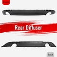thumbnail image 3 of Ikon Motorsports Rear Bumper Lip Fits 2015-2023 Chrysler 300 Round Tip, C Style Carbon Fiber Print PP Rear Lower Spoiler Air Dam Chin Valance Splitter, 3 of 9