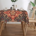 thumbnail image 2 of LNWH Paisley Floral Mandala Pattern Rectangle Tablecloth, Resistant Wrinkle Resistant Washable Table cloth, 54x72in, 2 of 8