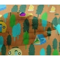 thumbnail image 5 of oneOone Viscose Chiffon Orange Fabric Camping Craft Projects Decor Fabric Printed By The Yard 42 Inch Wide, 5 of 5