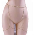 thumbnail image 1 of Sparkling Crystal Thigh Chain: Gold Thigh Party Jewelry, 1 of 2