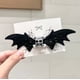 thumbnail image 4 of 2 pcs　Halloween Bat Wings Clip Halloween Punk Gothic Hair Bow Pin Halloween Black Bat Halloween Skull Clip Bat, 4 of 4