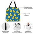thumbnail image 3 of Bingfone Rubber Duck Print Lunch Bag Insulated Lunch Box, Small Leakproof Cooler Food Lunch Containers Reusable High Capacity Lunch Tote Bags for Work, Travel, Outdoor, 3 of 5