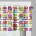 thumbnail image 5 of Ambesonne Tea Party Valance & Curtain, Colorful Cup Design, 55"x24", Multicolor, 5 of 6
