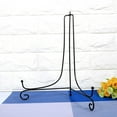 thumbnail image 4 of Classic 12-Inch Iron Easel Display Stand with Black Finish, Perfect for Bowl, Plate, Photo Frame, Book, and Artwork Display, Single Piece, 4 of 8
